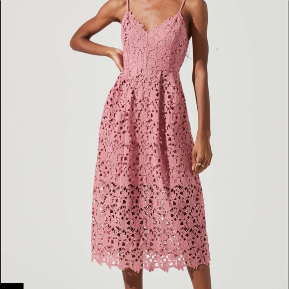 ASTR the label LACE A LINE MIDI DRESS - Picture 5 of 5